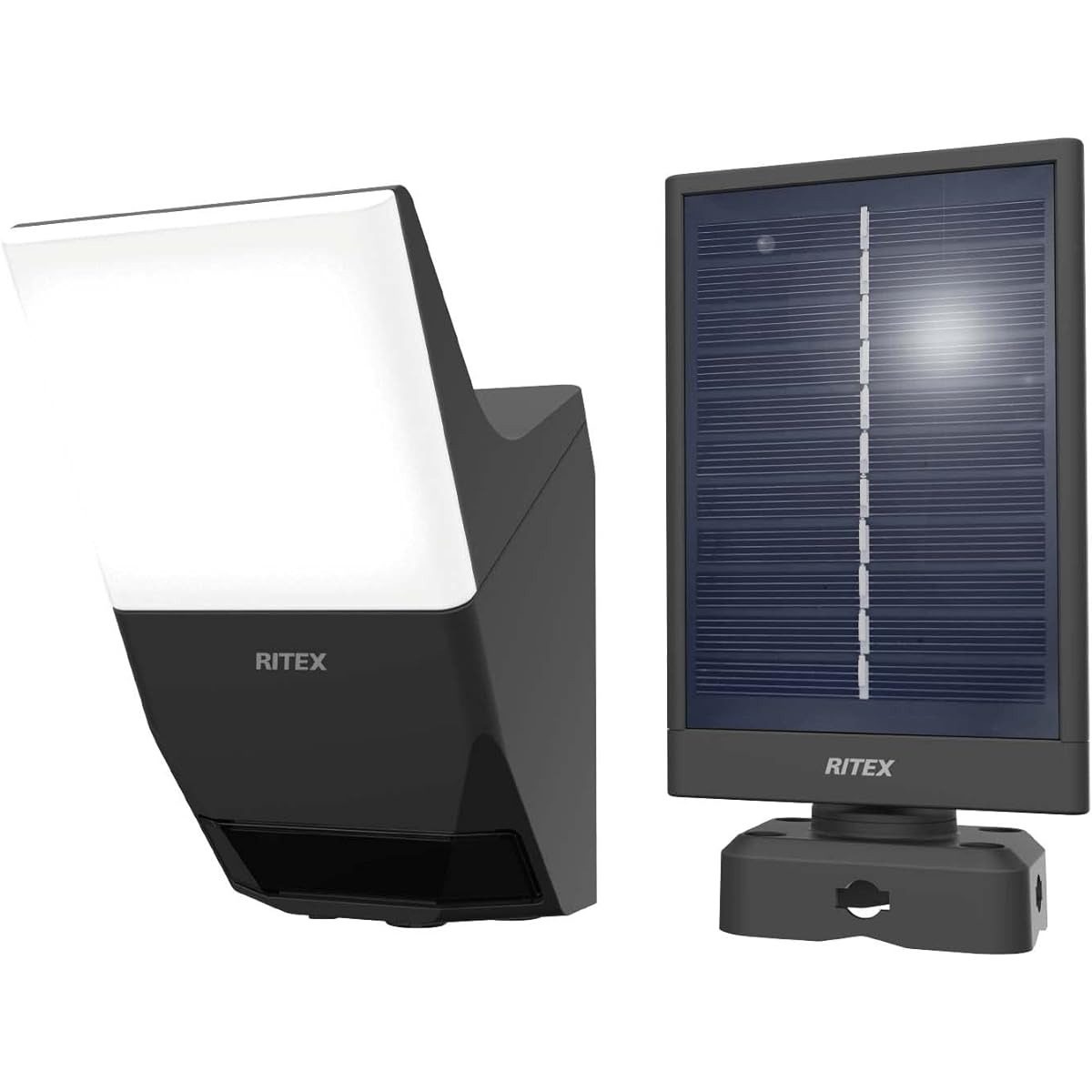 Musashi 3W x 1 light solar-powered wireless interlocking sensor light (transmission/reception type) W-630 Black