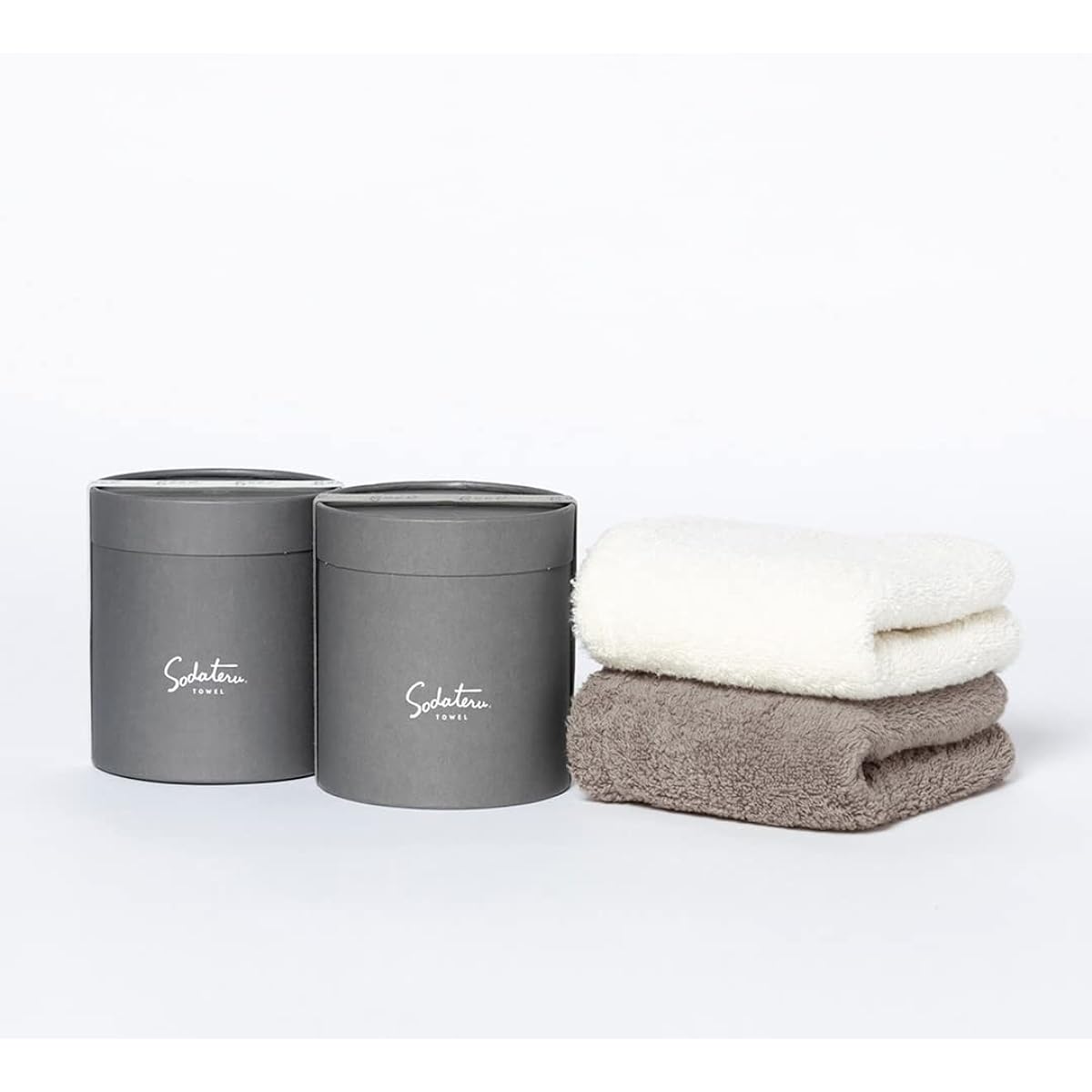 Nurture Towel "Feel" Face Towel Gift Set of 2 (Moon Greige x Mist)