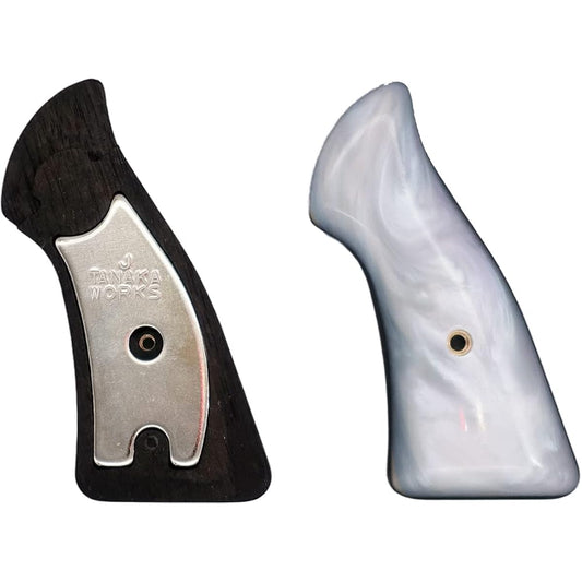 Tanaka + Weight Grip Series Jay Scott Type Laminated White Pearl Grip (for J Frame/Square Bat)