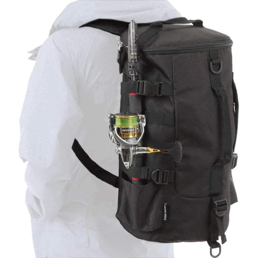 [FISHBOMB] Fishing Backpack 2way Bag Disaster Prevention Rod Holder Fishing Black
