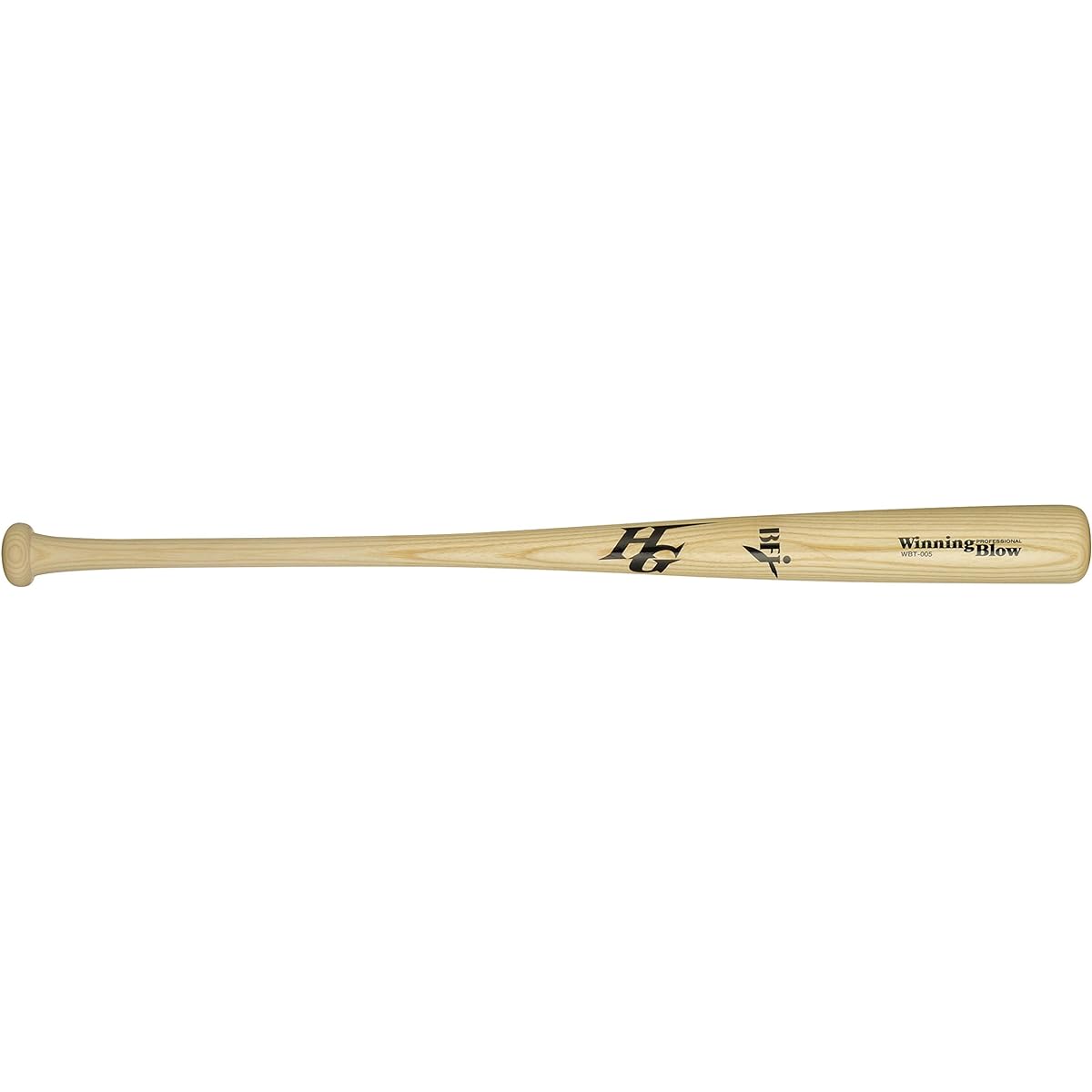 Hi-GOLD Bat Natural 84cm Hardball Wooden USA Maple (For Gaming) Middle Balance BFJ Logo Mark 900g WBT-005H