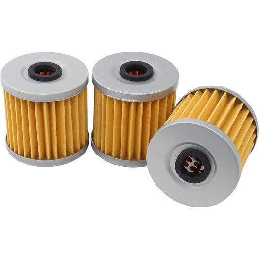 MOTOKU Oil Filter 3 Pack Kawasaki Bayou 220 250 300 KLT200 KLT250 Lakota Mojave 250 ATV KLF250 KL650