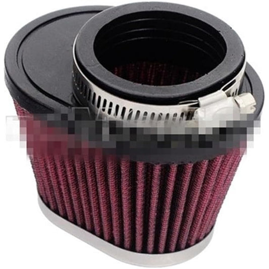 Motorcycle Fuel Filter For Honda & Da For Yama & Maha For BM & W For Kawasaki For Suzuki Oval Air Filter Motorcycle Air Cleaner Intake Filter (Color : 48mm)