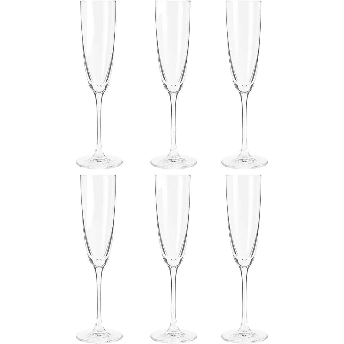 Toyo Sasaki Glass Champagne Glass DIAMANT 145ml 6 pieces Fine Crystal Ion Strong Processed Wine Glass Flute Glass Dishwasher Safe Cup RN-11254CS