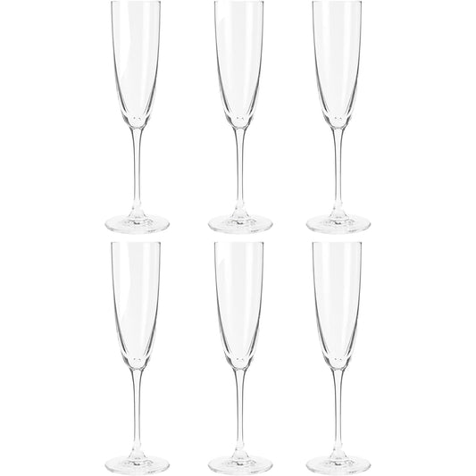 Toyo Sasaki Glass Champagne Glass DIAMANT 145ml 6 pieces Fine Crystal Ion Strong Processed Wine Glass Flute Glass Dishwasher Safe Cup RN-11254CS