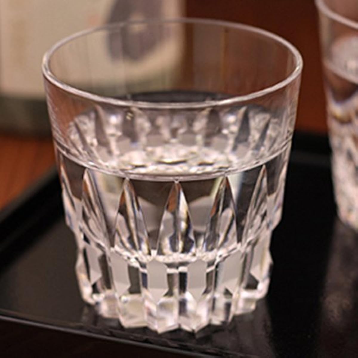 Kagami Crystal (Kagami) Double Whiskey Glass Schoolhouse Clear 120cc T481-312