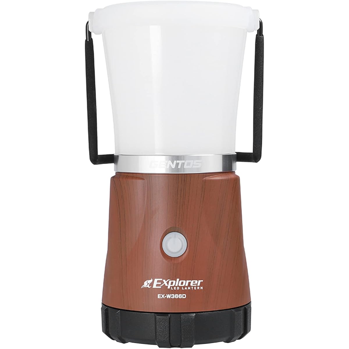 GENTOS LED Lantern AA/AA/AAA/Special Rechargeable Battery 1000 Lumens White/Daylight White/Warm Color Stepless Dimming Explorer EX-W366D Brown Wood Grain Camping
