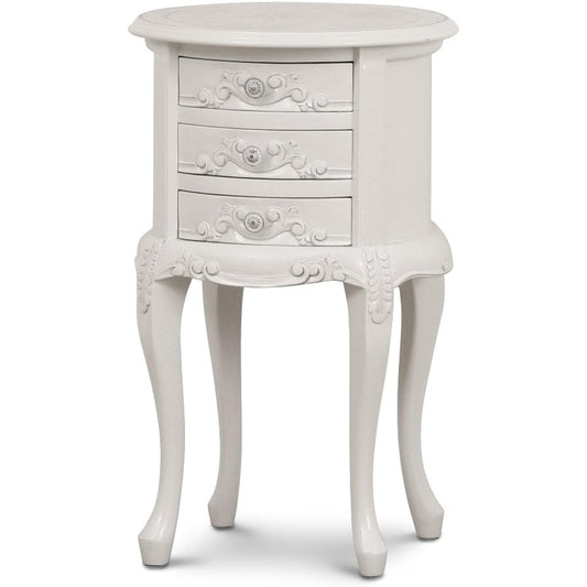 Kuroshio Como Round Chest White Width 39cm Finished Product Antique Style