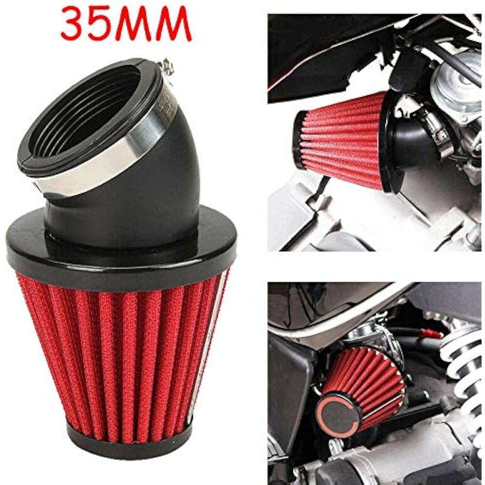 UAUS 35mm 45 degrees Motorcycle Air Filter Cleaner 150cc-250CC ATV for dirt bike