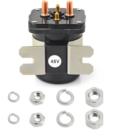 Starter Solenoid Relay 48V 4 Terminal Starter Solenoid Relay for Yamaha 1996-2007 Golf Cart G19-E G22-E YDRE 1995-1998 Club Car DS