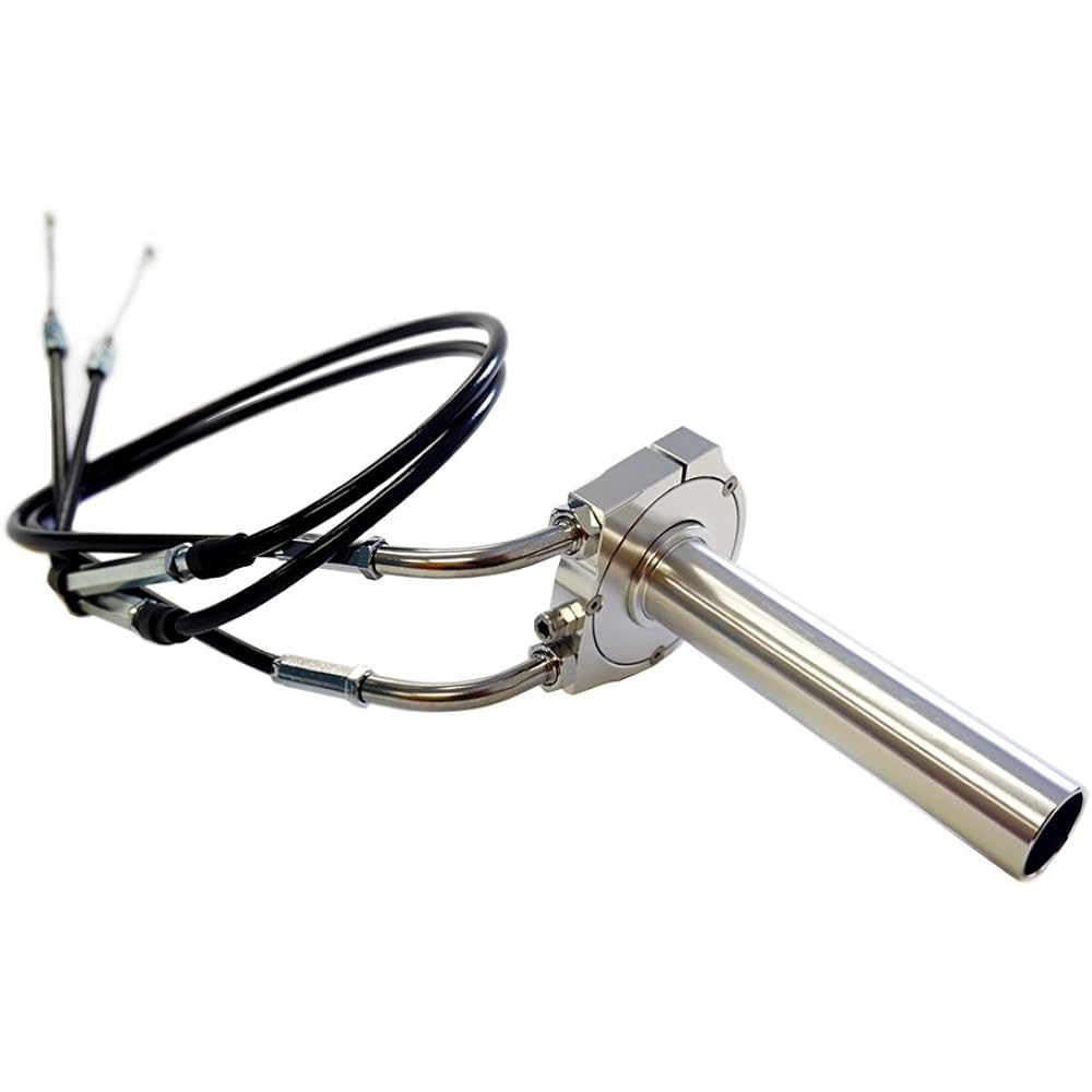 HK High Throttle Kit (High Throttle & Wire Set) [Genuine Style Black: 850/800mm for KAWASAKI ESTRELLA (1992-06 Carburetor Specification)]