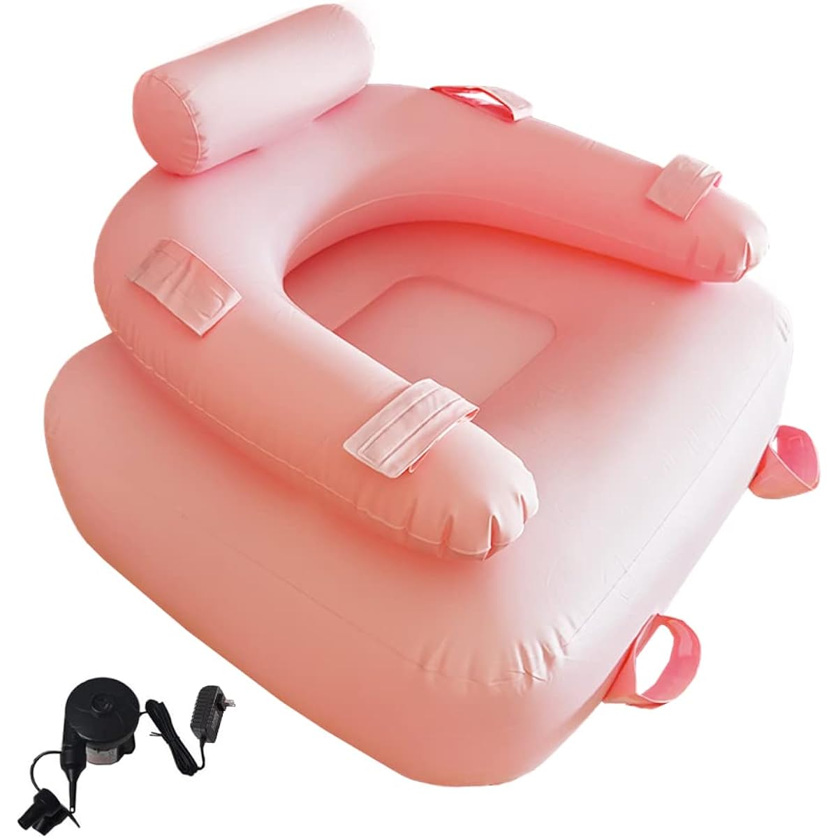 Air sofa, inflatable chair for one person, exciting sofa, adult sofa, load capacity 150 kg for one person, with electric inflator, lightweight, waterproof, strong material texture, not easy to tear, for indoor and outdoor use, can meet special needs (Pin