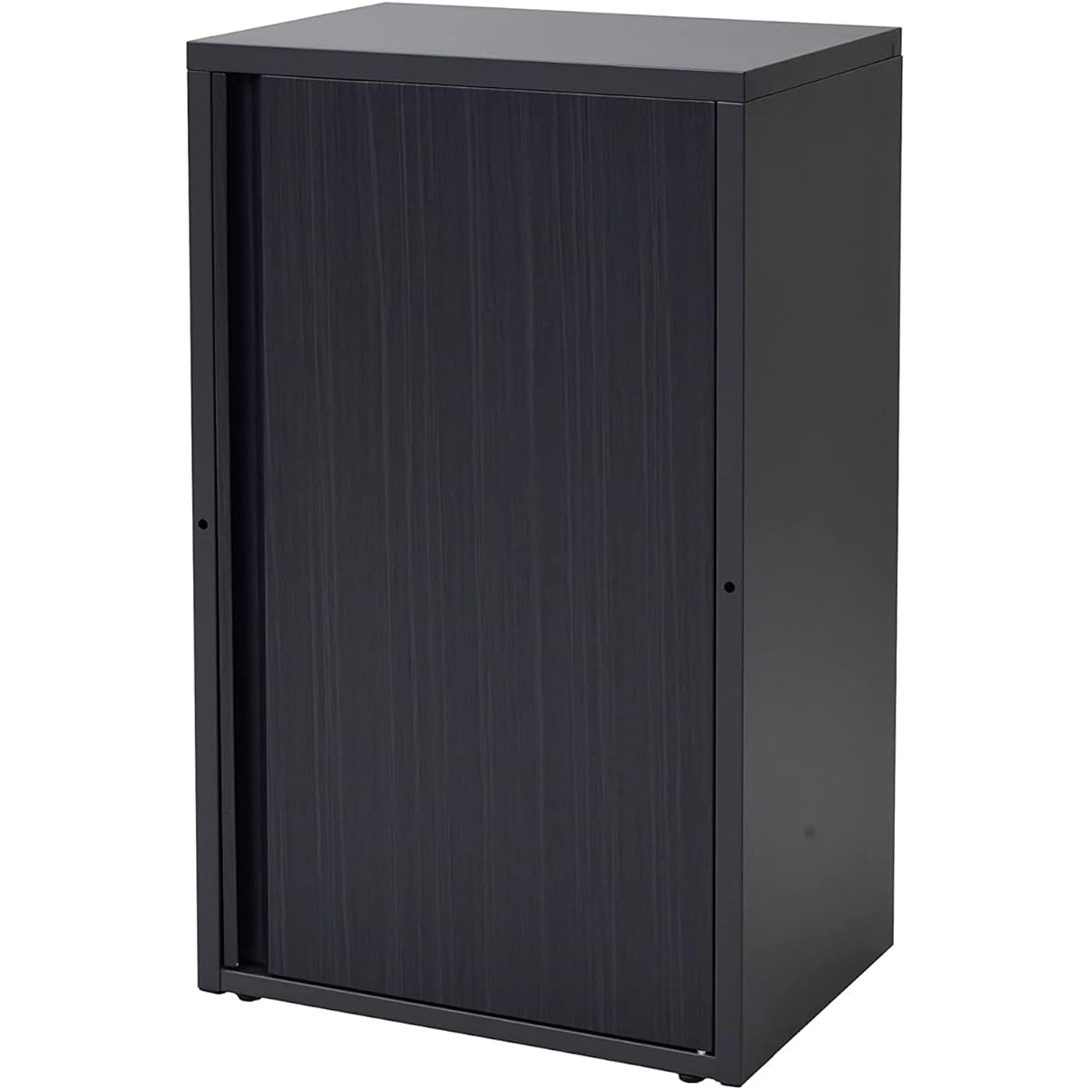 Gardenmaster Foldea Balcony Storage, Small Storage, Outdoor, Slim Stocker, Comes with 2 Shelves, Right Opening, Left Opening, Adjustable, Adjustable Adjustable, Black WKS487