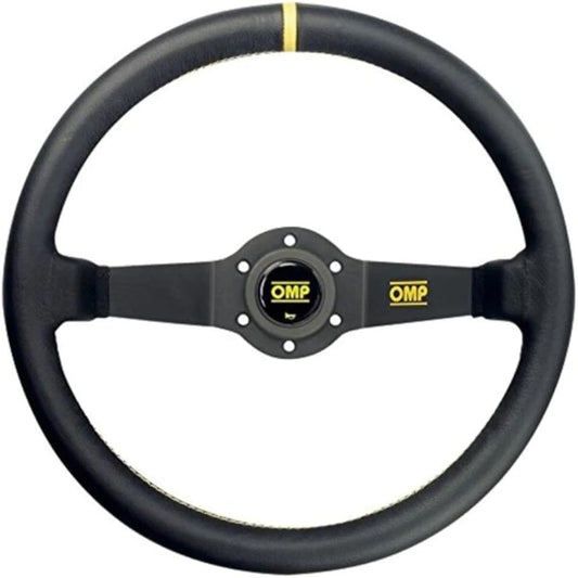OMP Rally Black Leather Steering OD/1950