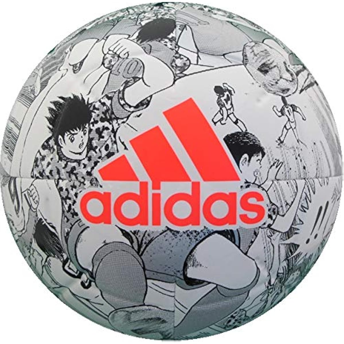 adidas Soccer Ball for Junior High School Students and Up Size 5 Ball Tsubasa Training White x Black AF5677WBK