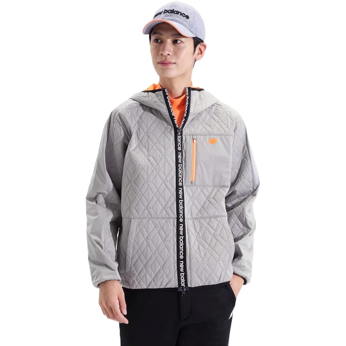 [New Balance] Men's Thermal Zip Up Parka (3D Diamond Quilt/Windproof/Stretch) / Golf Outerwear / 012-3220005