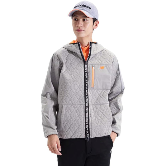 [New Balance] Men's Thermal Zip Up Parka (3D Diamond Quilt/Windproof/Stretch) / Golf Outerwear / 012-3220005