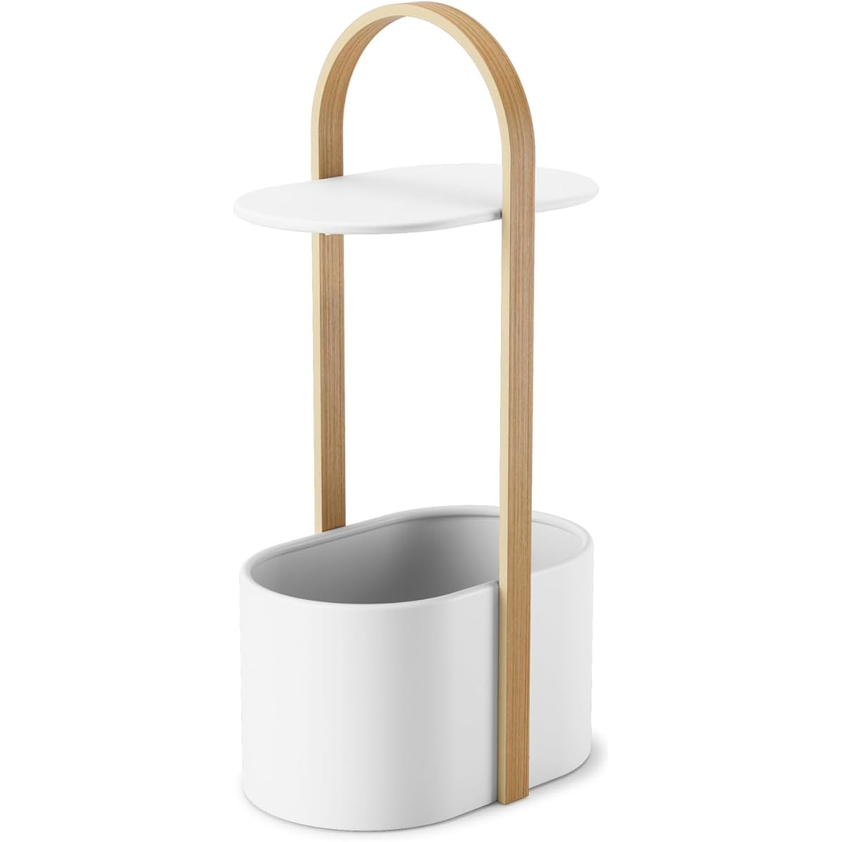 umbra HUB Storage Table White x Natural Present Gift Side Table Storage Simple Design Portable HUB 21013760668