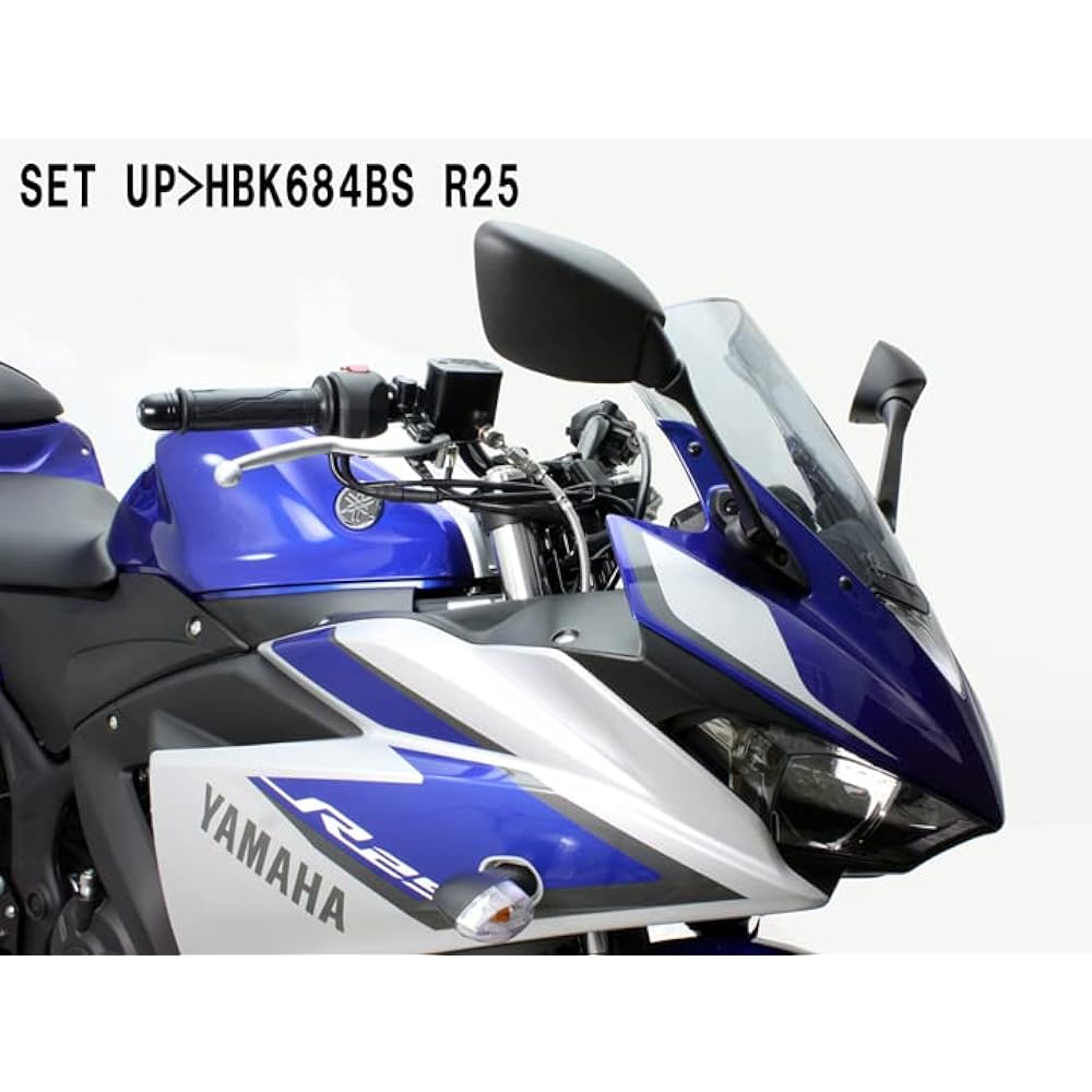 HURRICANE Bar Handle Kit YZF-R25 (Model without ABS) BM Conti Type 2 Black HBK684BS