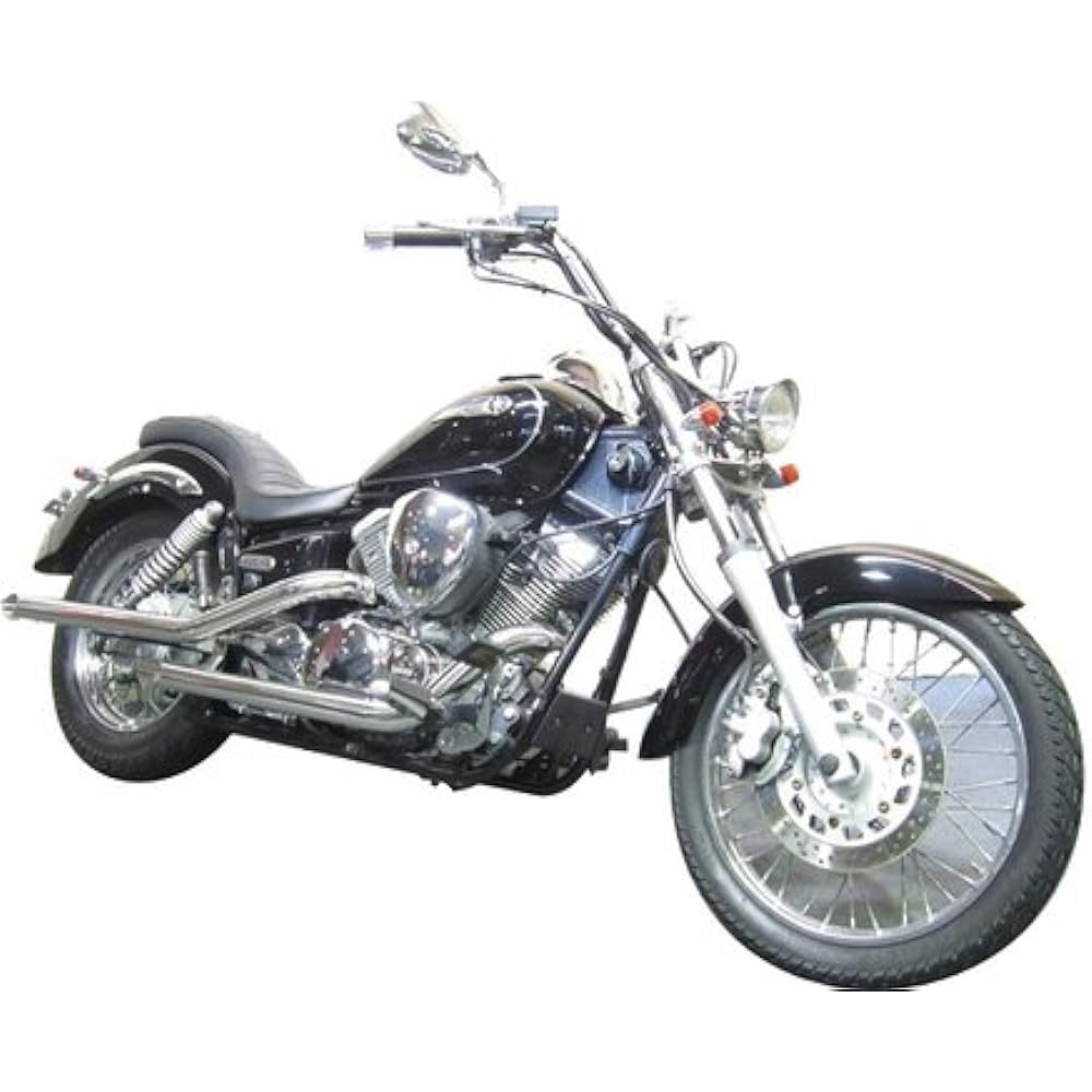U-CP Stainless Slash Cut Muffler Drag Star 250 [DRAGSTAR] MFSCDS25