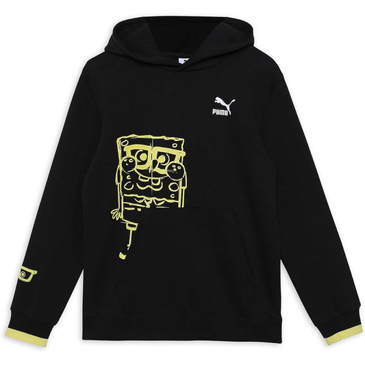 [PUMA] Collaboration Spongebob Sweatshirt Hoodie X SPONGEBOB Graphic Hoodie Sweatshirt TR 622218 Kids