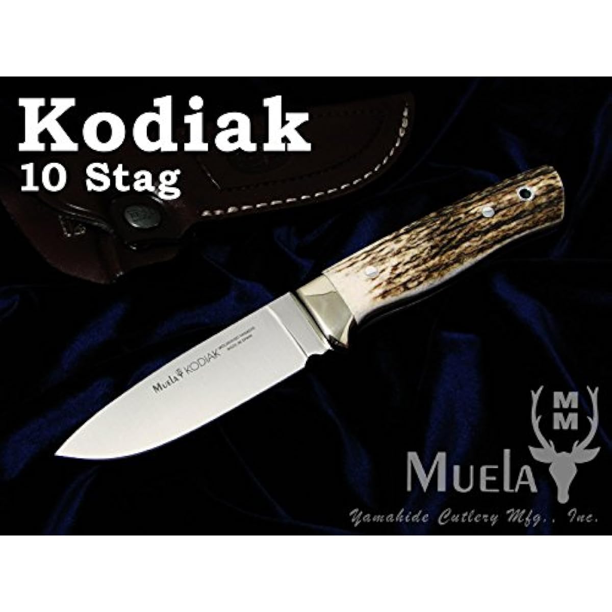 Muela KODIAK-10A Kodiak 100mm Stag Handle Sheath Knife [Genuine Japanese Product]