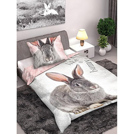 Bunny Rabbit Single Duvet Cover + Pillowcase 3151 [Parallel Import]
