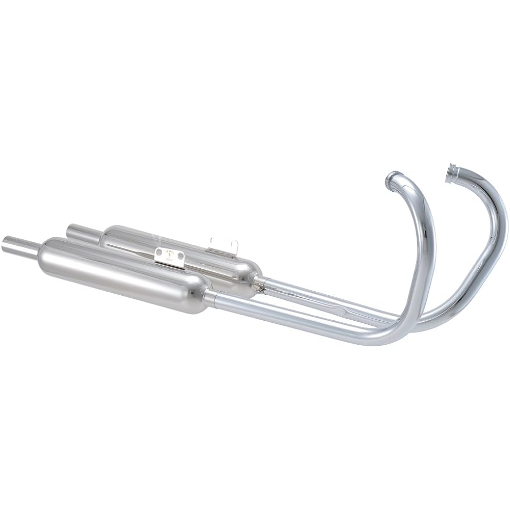 R's Gear Full Exhaust Muffler Wyvern Classic Twin Stainless Steel (Heat Guard Compatible) W800 WK20-02HG
