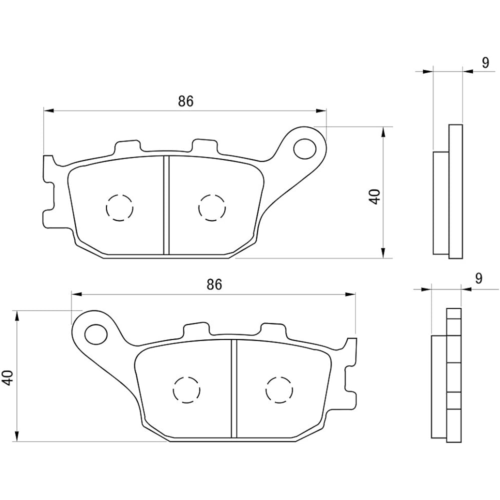 Daytona Motorcycle Brake Pad Golden Pad