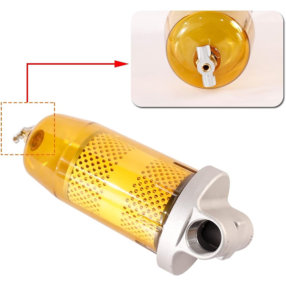 SEGULER B10-AL 496 fuel tank filter assembly 30 micron flow rate 25 GPM 5 GPM Up to 150PSI Zinc Die Cast 1 inch NPT Gasoline and diesel replacement for diesel water replacement OE# B10-AL for