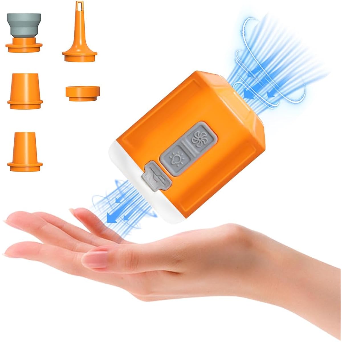 GIGA PUMP 4.0 Portable Air Pump 4.2kPa Inflator USB Rechargeable Rechargeable Inflator Type-C Fast Charging Lightest Pump Portable Pump with Lighting Light Air Pump Electric Air Pump Electric Inflator Pool Pump Vacuum Storage Air Bed Camping Outdoor Infl