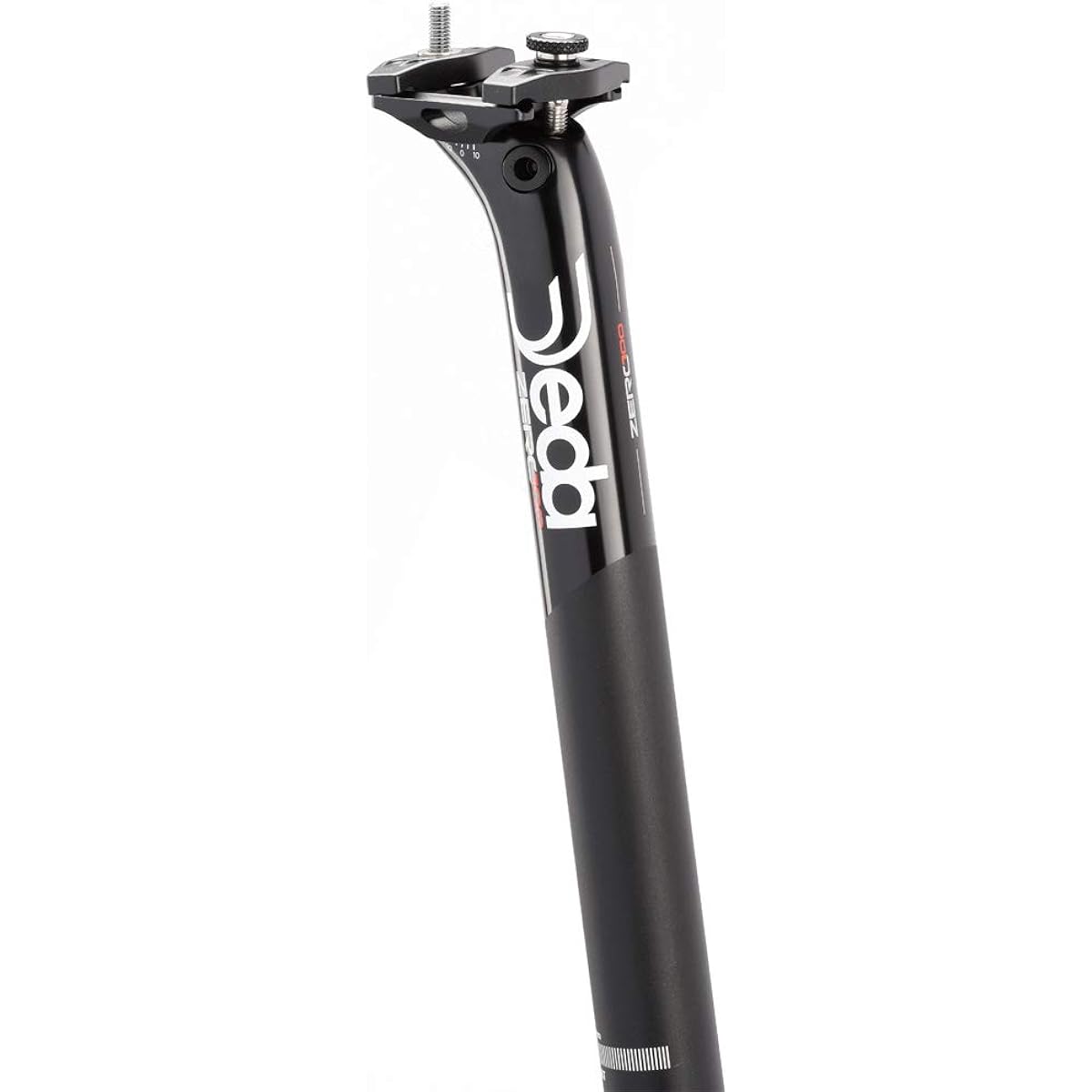 DEDA ZERO 100 BLK 27.2/350 Seatpost Color: Matte Black (White Logo) Diameter: 27.2mm ・Length: 350mm ・Setback: 12mm D100B27
