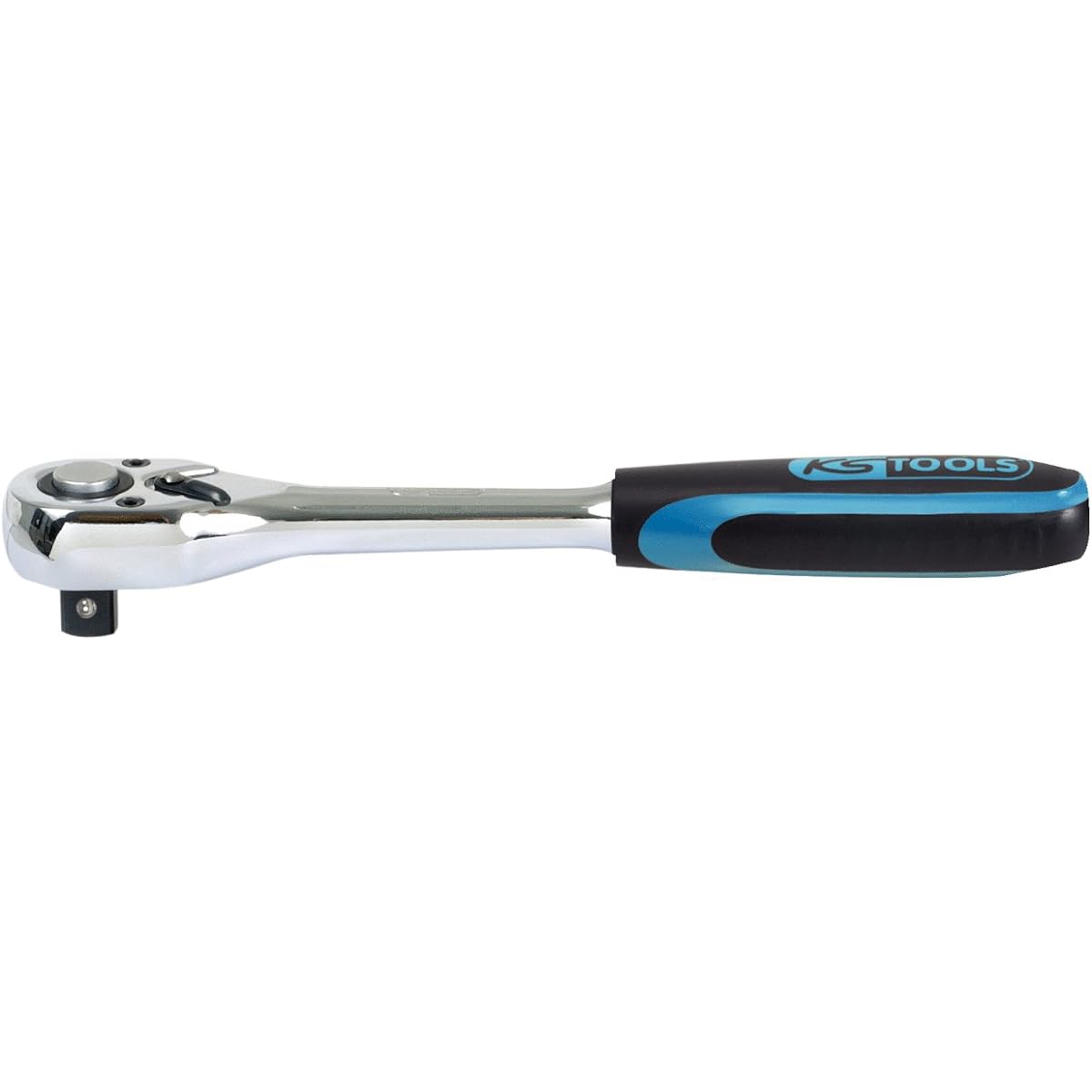 KS TOOLS 1/2" CHROMEplus Reversible Ratchet 72 teeth plactic handle 918.1290