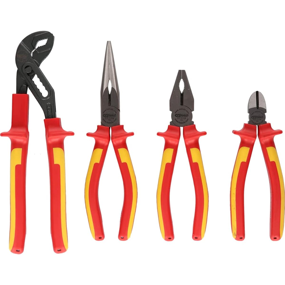 KS TOOLS ERGOTORQUE VDE pliers set 4 pcs variante 1 ERGOTORQUE VDE pliers set 4 pcs variante 1 117.1100