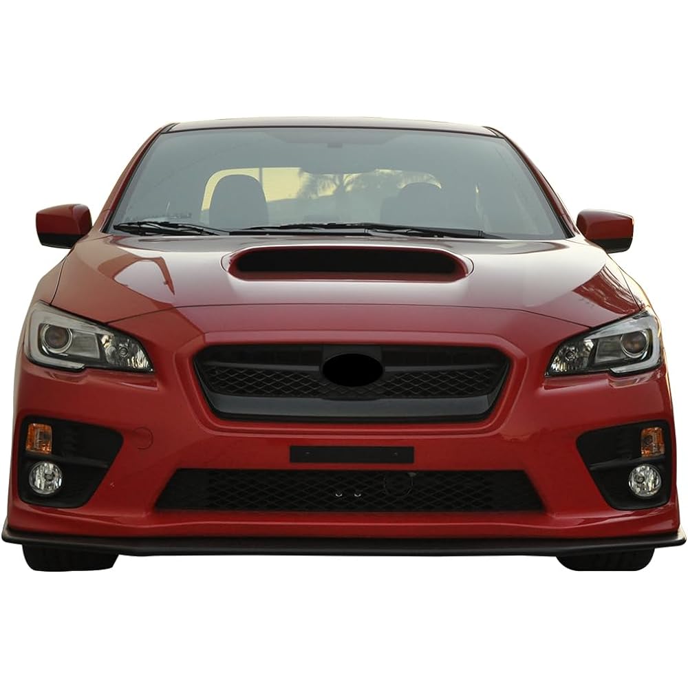 IKON MOTORSPORTS Front Bumper Lip Front Bumper Lip 2015-2017 Subaru WRX & WRX STI Compatible Front Bumper Lip Air Damchin V Limited Style PP Polypropylene Painting #CB4 D4S EH3 Crystal Black Sirica Pearl