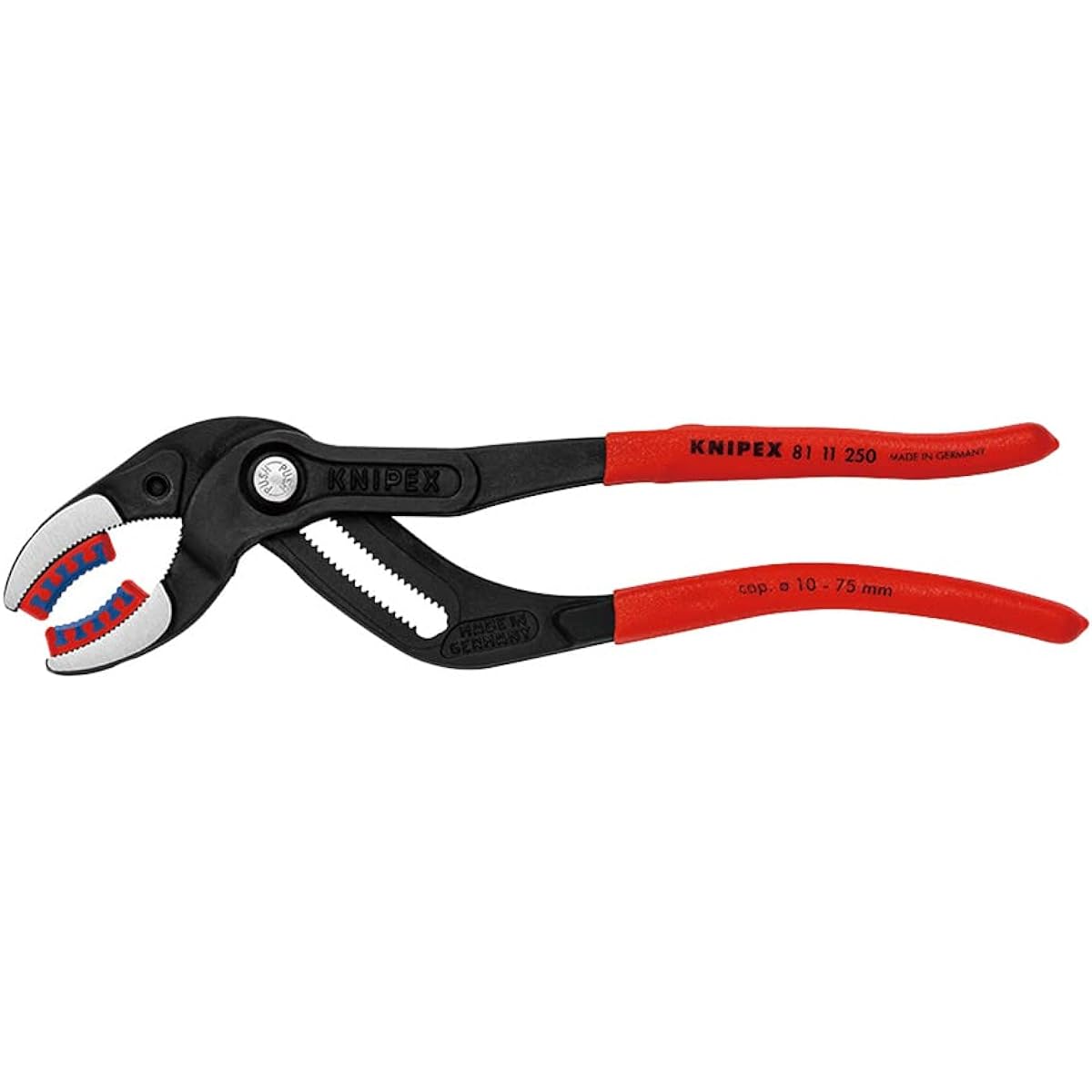 KNIPEX 8111-250 Pipe pliers (with plastic jaws) (SB)