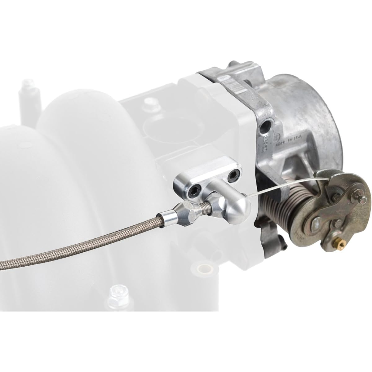 LOKAR TCB-40LS1 LS1 Throttle Cable Bracket GM With 3 inchelin cum for throttle body