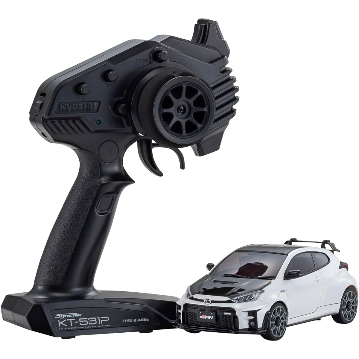 Kyosho Mini-Z AWD Toyota GRMN Yaris Circuit Package White Pearl Electric Radio Control 32640PW