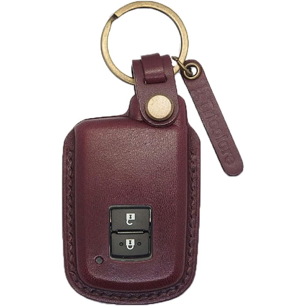 180 series Auris 60 series Harrier Harrier Hybrid finest genuine leather smart key case wine red [1SC6T0152]