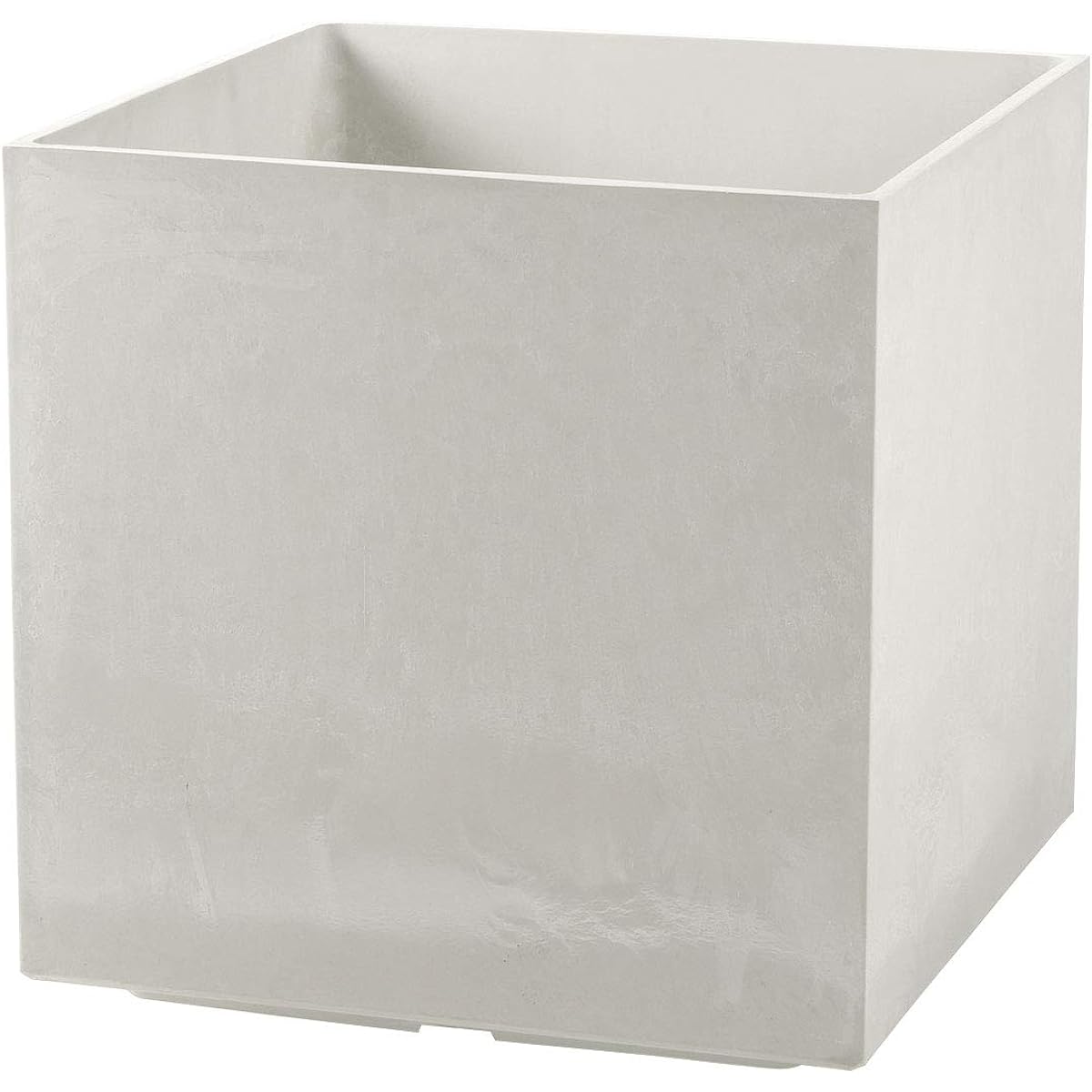 Richel Large Planter Cover Ceramic Style White 45 x 45 x 45 cm Laviere Pot Cover Cube 45 Type 711203