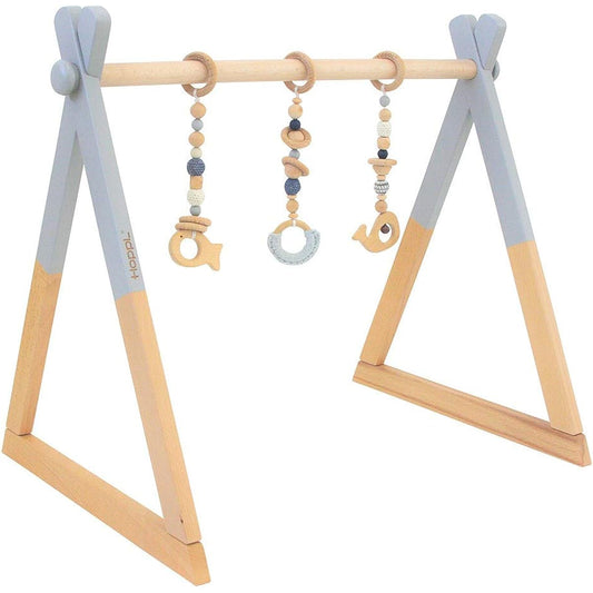 [Genuine Product] Hopple Baby Gym/Hanging Toy BTL-BGS-GY-BL Gray/Blue