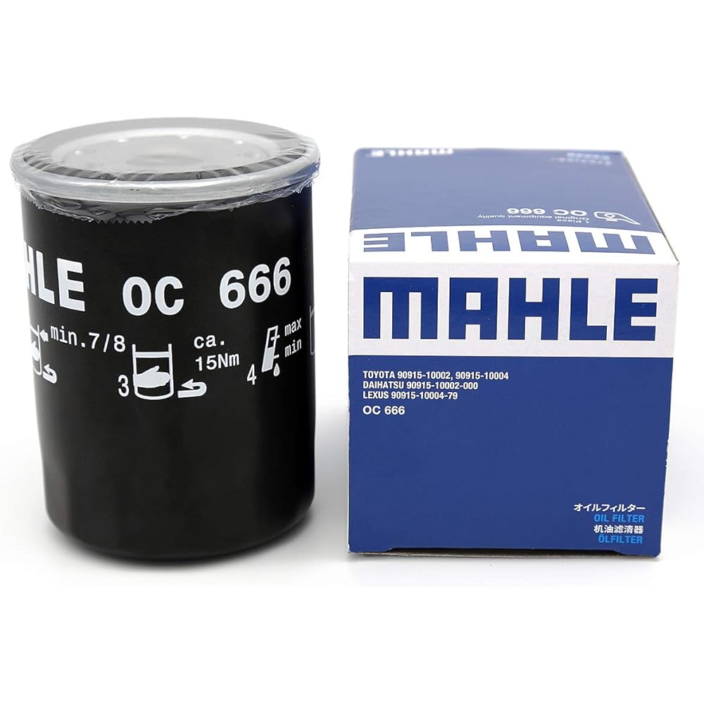 MAHLE Oil Filter for Domestic Cars OC666 [Set of 10] for Toyota/Lexus/Daihatsu Vehicles