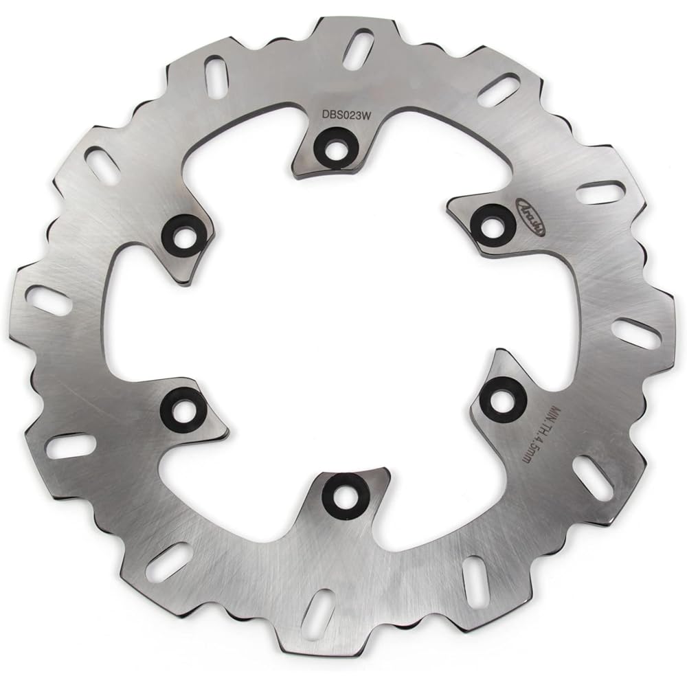 Arashi Rear Brake Disc Rotor Compatible with Yamaha TDM850 1991-2001 / TRX850 1995-2000 / TDM900 2002-2014 Motorcycle Replacement Accessories Silver