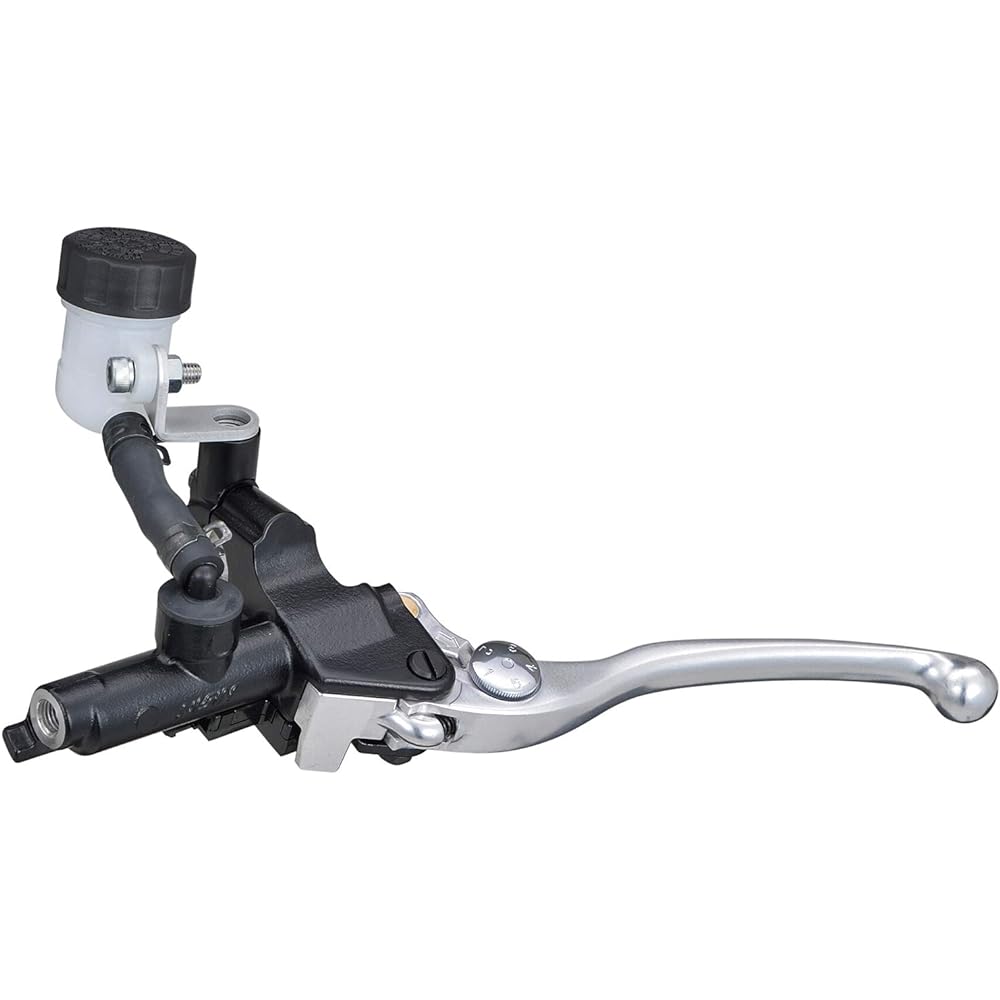 Daytona NISSIN Motorcycle Clutch Master Cylinder Horizontal 5/8 inch Black Body/Buff Clear Lever 61750