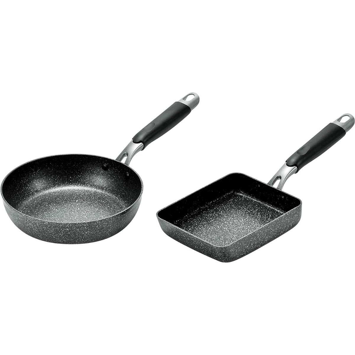 Yokoyama Frying Pan Set Neo Stone Premium Frying Pan 20cm & Tamagoyaki 13 x 18cm NSP-600S