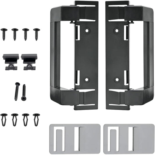 2 packs 3316882900 RV refrigerator door handle holder grip Black hardware Black hardware 3316882.900 S, Std Dr Handle Combo-6/8 Amii DM2672, DM2682, DM2872, DM2882 Compatible with refrigerators with airing cards