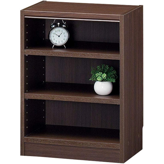 Shirai Sangyo Free rack shelf bookshelf that can be combined freely, easy to match with any room with a wide variety of sizes Shelf board load capacity 10 kg Dark brown Width 44 Height 60 Depth 29 cm TNL-6044DK Tanario