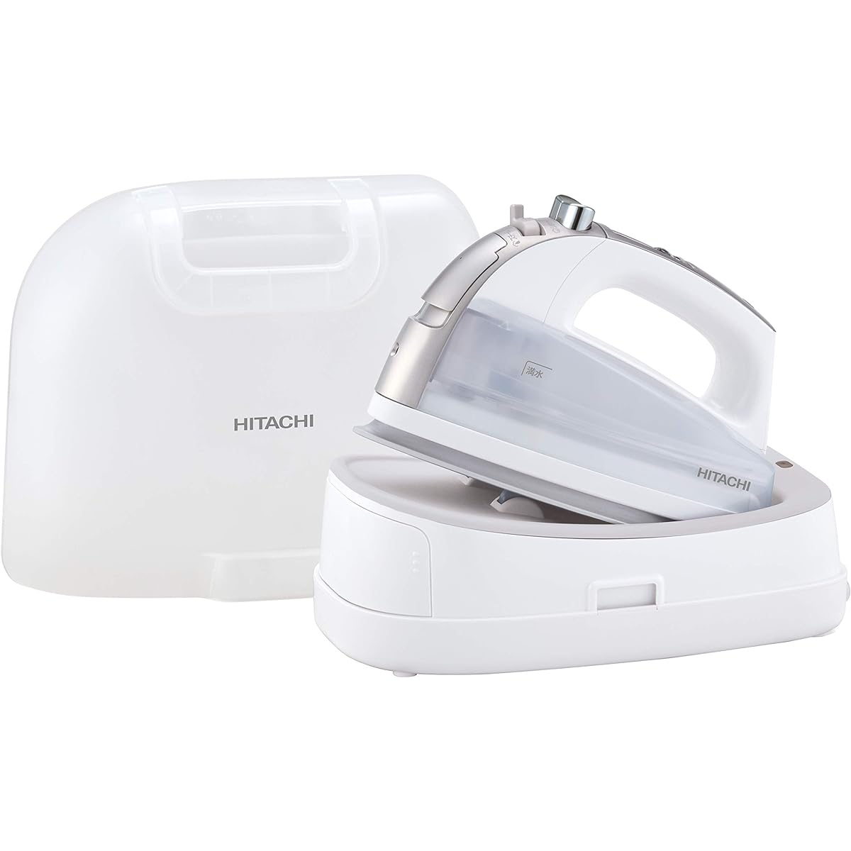 Hitachi Steam Iron Cordless High/Medium Temperature Steam with Case CSI-305 S Platinum