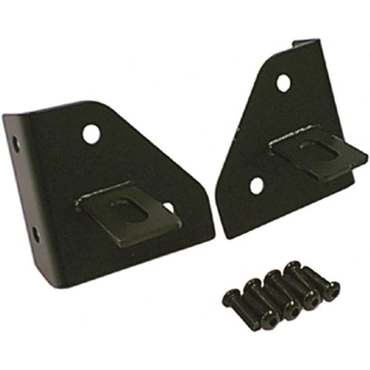 Rugged RIDGE 11027.01 Blackfront glass hinge light bracket - pair