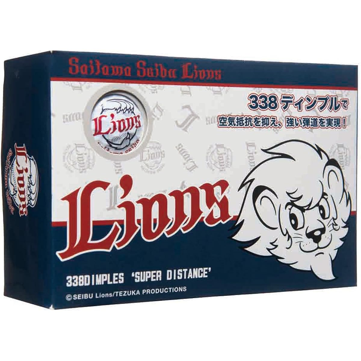 LEZAX Golf Ball Saitama Seibu Lions Golf Ball 6 Pieces SLBA-7757 White
